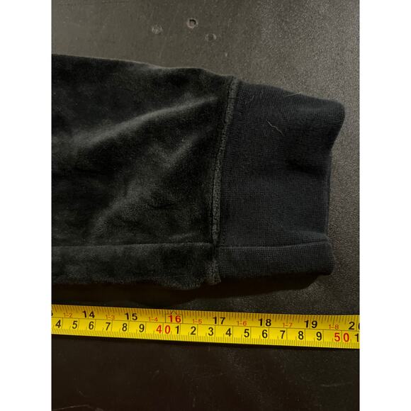 Nike Cropped Velvet Warm Retro Large Hoodie Black & Gray Women’s Sweater - Picture 7 of 7